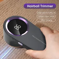 Mini Lint Remover Electric Hairball Trimmer Smart LED Digital Display Fabric USB Charging Portable Professional Fast Household