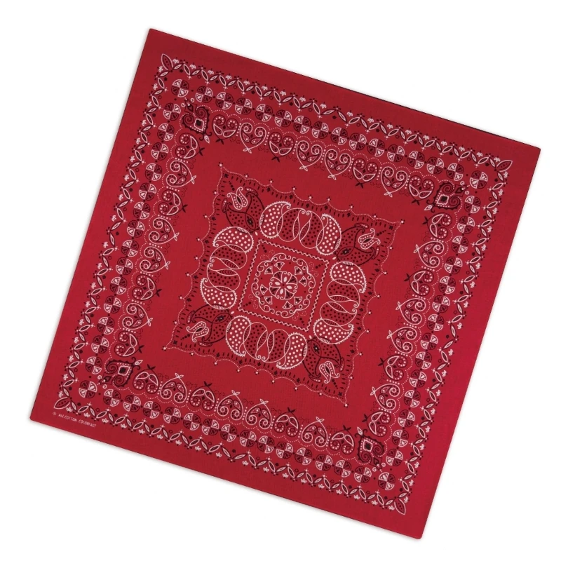 Durability Cotton Handkerchief Multifunctional Headscarf Cotton Bandanas for Men and Women