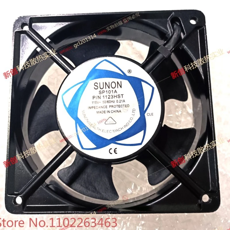 

SP101A P/N 1123х настоящий одобренный вентилятор переменного тока Sunon 115 в 12038 0,21a