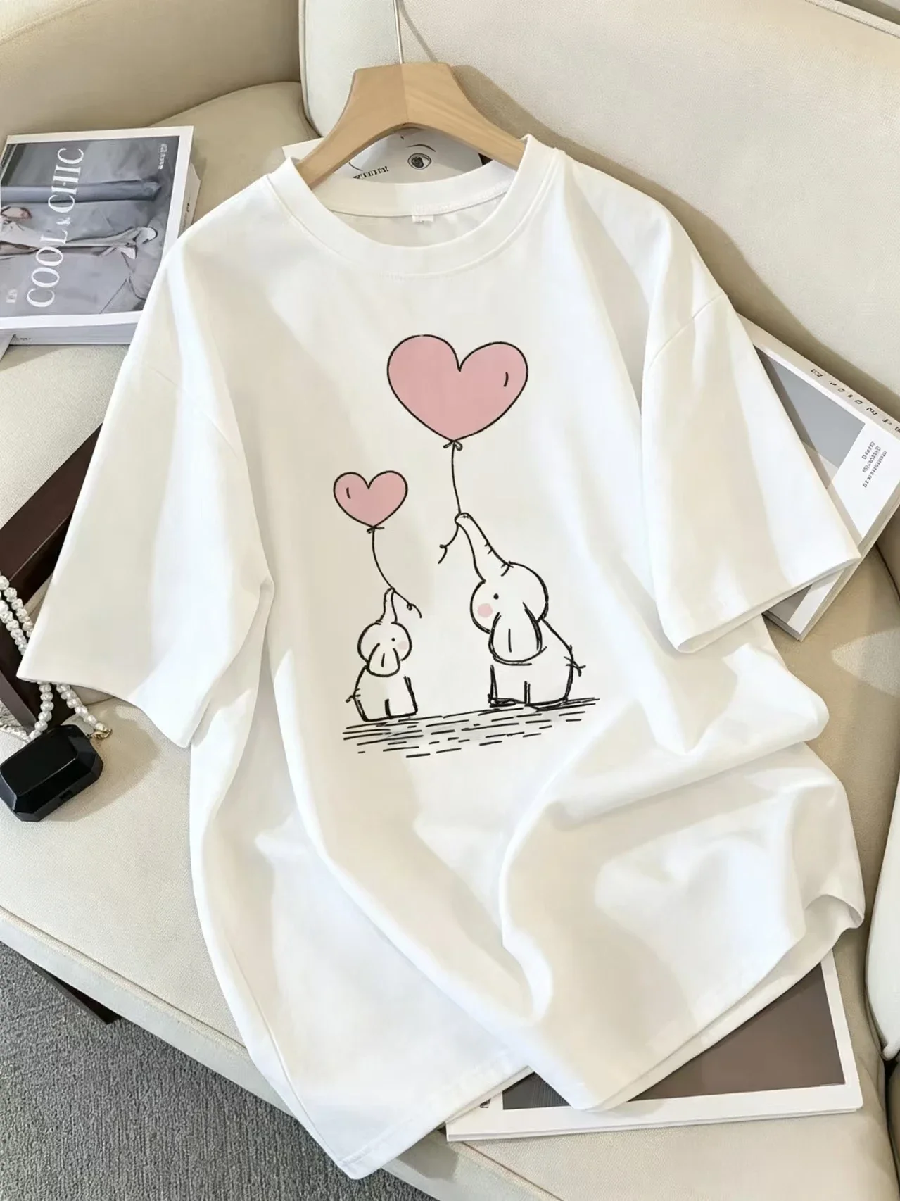 90s Graphic Rock Top Tees Female Simple Brush Drawing Cat T Shirt Harajuku Vintage T-shirt Fashion Queen Women's T Shirt