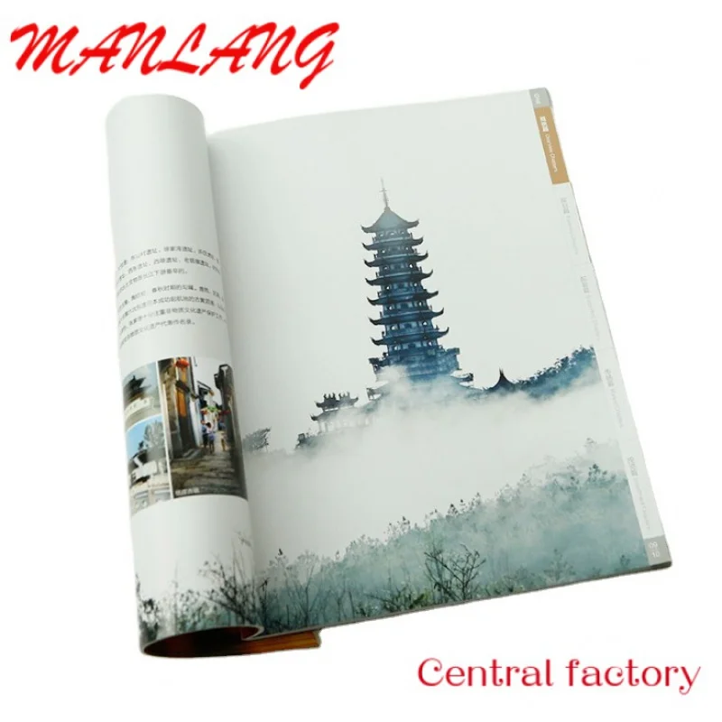 Custom  Custom A4 A3 A5 Advertising Flyer Booklet Catalog Brochure Magazine Book Printing