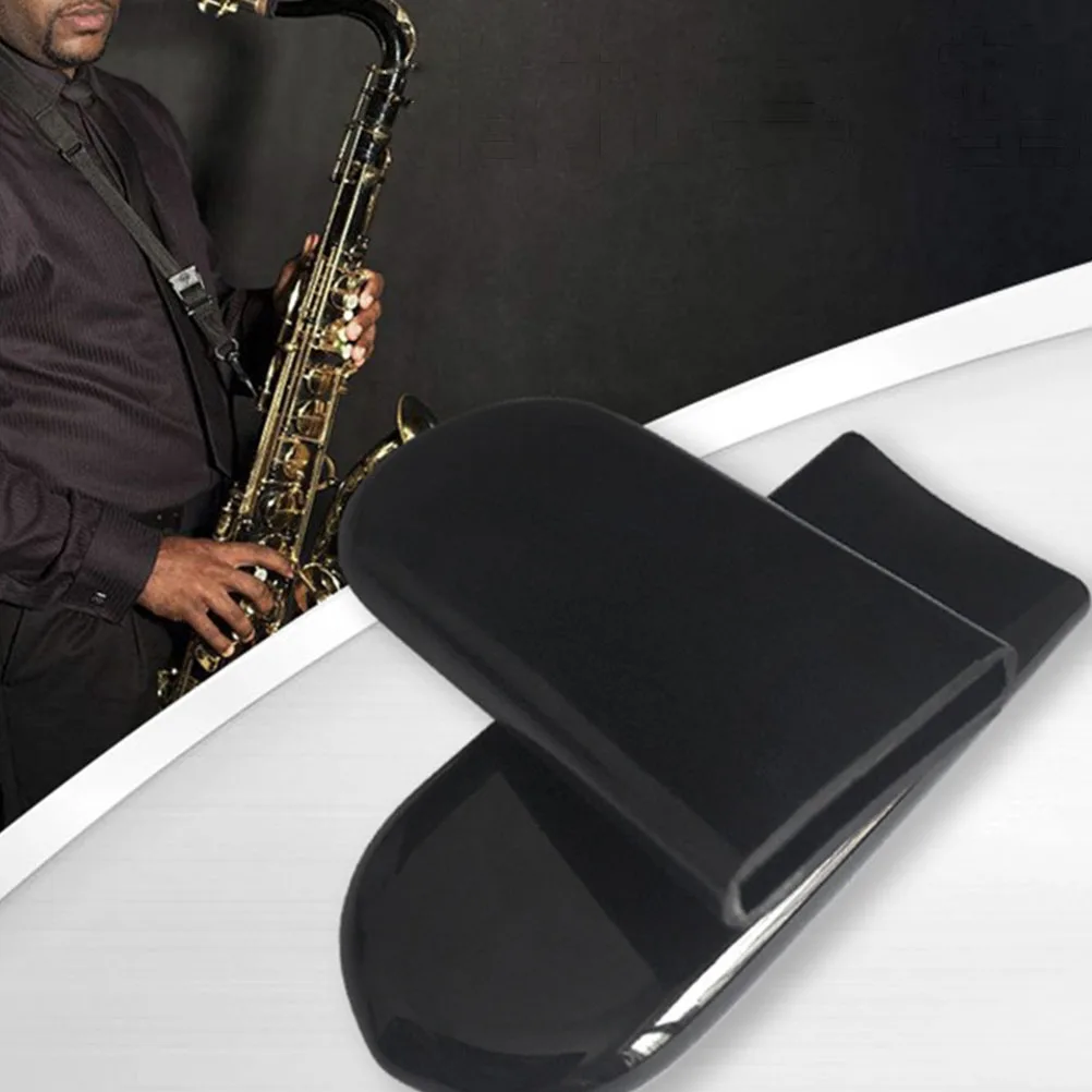 

Saxophone Hand Holder Thumb Protector Rest Mat Cover Miniature Accessory Hook Black