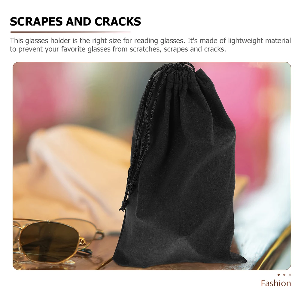 

12pcs Ski Goggles Bag Snow Sunglasses Storage Pouch Drawstring 24x15cm Microfiber AntiScratch Outdoor Travel