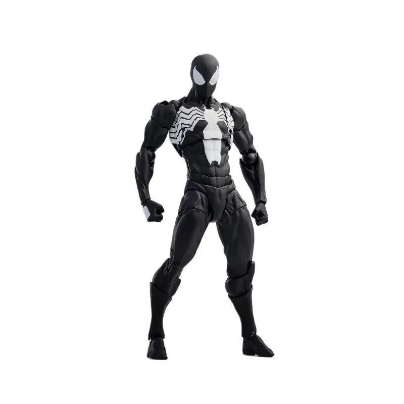 MT Black Neighbor Symbiotic Spider Man Handmade SHF Venom Battle Coat Joint Mobile Model Toy Gift - view 6