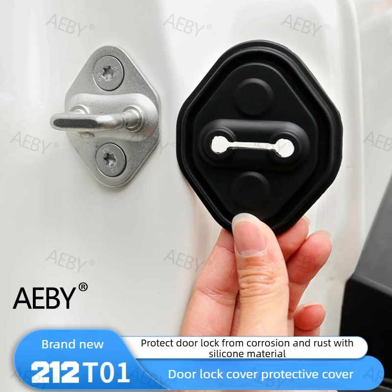 

Силиконовая накладка на замок двери AEBY для BAIC 212 T01, антикоррозийная и пылезащитная, шумопоглощающая накладка на дверной упор, аксессуары для интерьера автомобиля