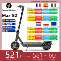 EU Stock Ninebot By Segway Max G2 Smart Electric Scooter 35KM/H Max Speed 70KM Range 450W Motor Original G2 Kickscooter