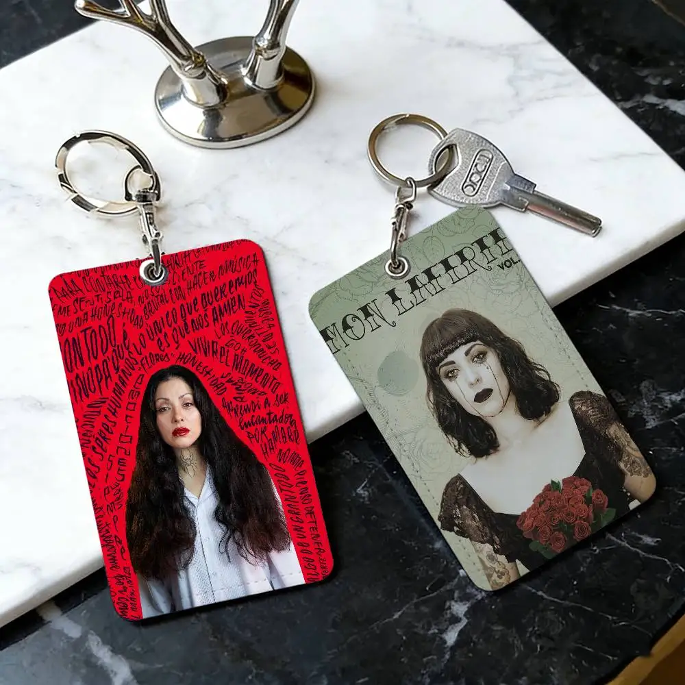 Mon LaFerte Singer Tarjetero y Organizador de Tarjetas de Crédito e Identificación, Cartera Bonita, Accesorio para el Día a Día, Accesorio Divertido