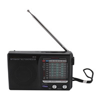 Portable Multi Band Radio FM MW SW Button Control Portable Elderly Radio Built in Bluetooth Chip Battery Powered for Emergency