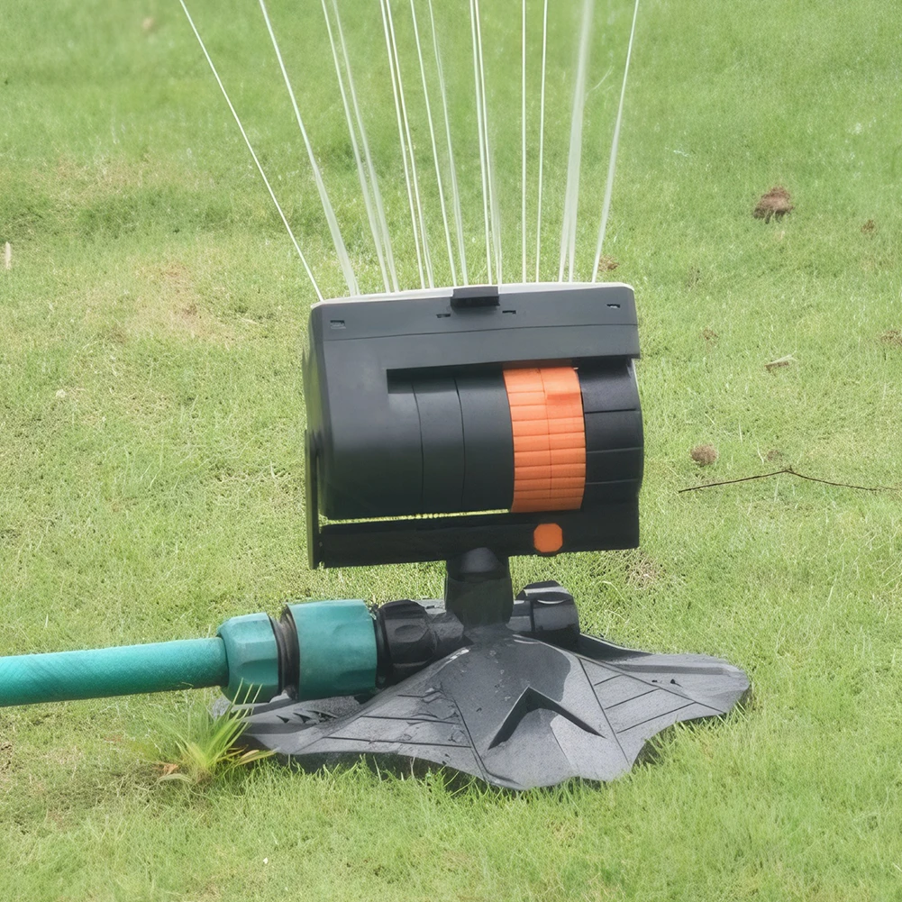

Automatic Garden Sprinkler Adjustable Large Coverage Lawn Sprinkler 16 Holes Irrigation Watering System for Outdoor Yard Garden