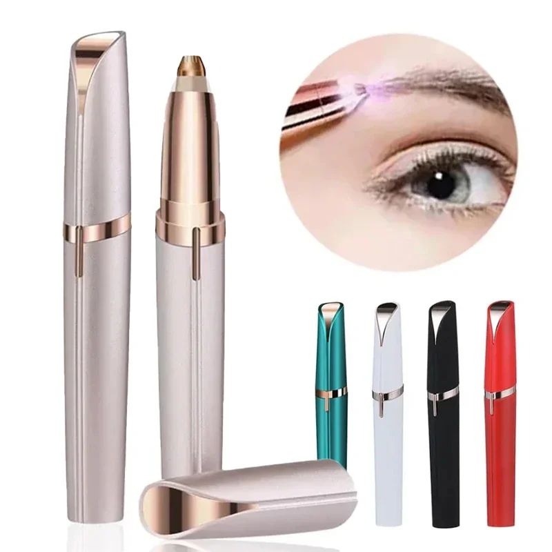 83---Smart Electric Eyebrow Trimmer Pen Man Woman Clean Ladies' Shaver Automatic Razor Epilator Beauty Hair Removal Trimmer