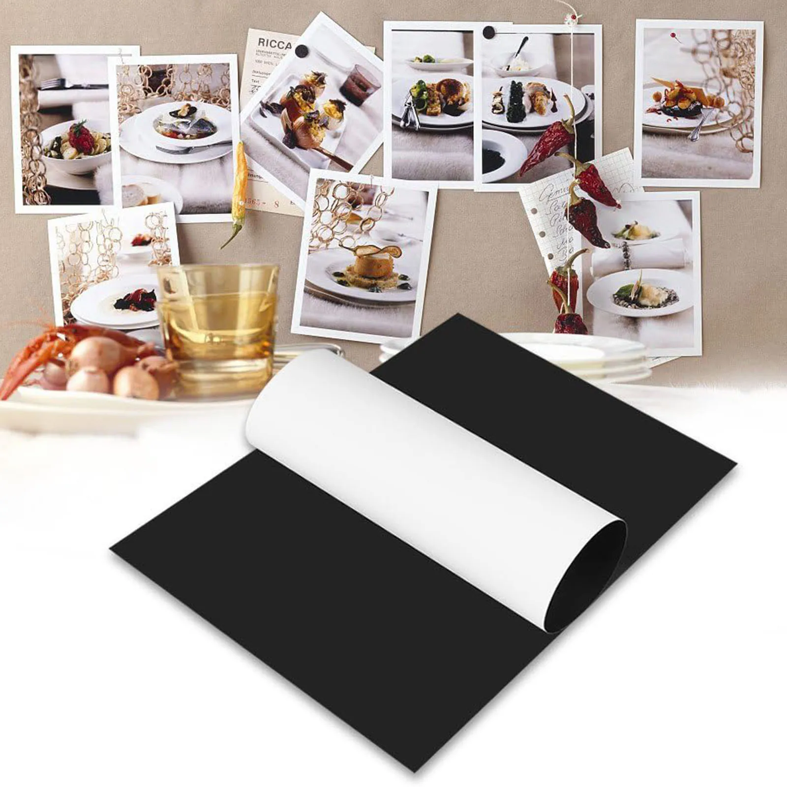 5 Sheets Printable Magnetic Sheets Make Refrigerator Photo Magnet Glossy Print Paper 13.5mil Thickness for Inkjet Printers 4 x 6