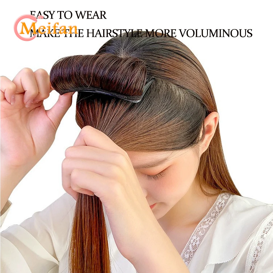 Synthetic Hair Pad Blonde Grey Black Fluffer Raising Cushion Hair Comb Invisible Volume Hair Styling Tool For Women Accessories