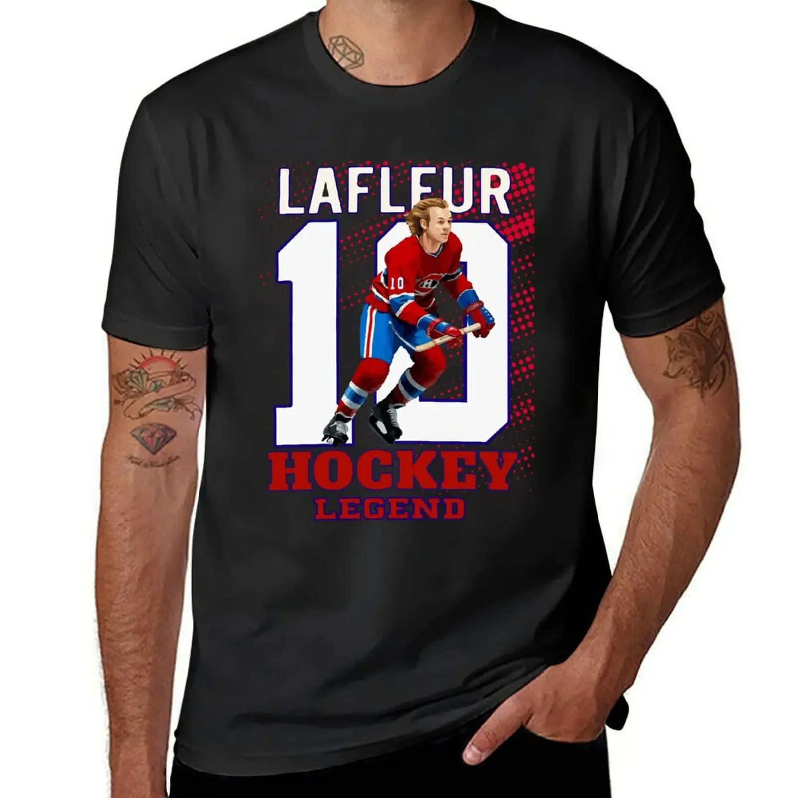 

Guy Lafleur 10 Canadian Hockey Legend Classic T-Shirt sweat designer shirts boys whites vintage graphic tee tee shirts for men