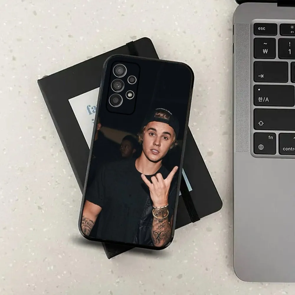 Fashion Justin Bieber Phone Case For Samsung S21,S22,S23,S30,Ultra,S20,Plus,Fe,Lite,Note,10,9,5G Black Soft Cover