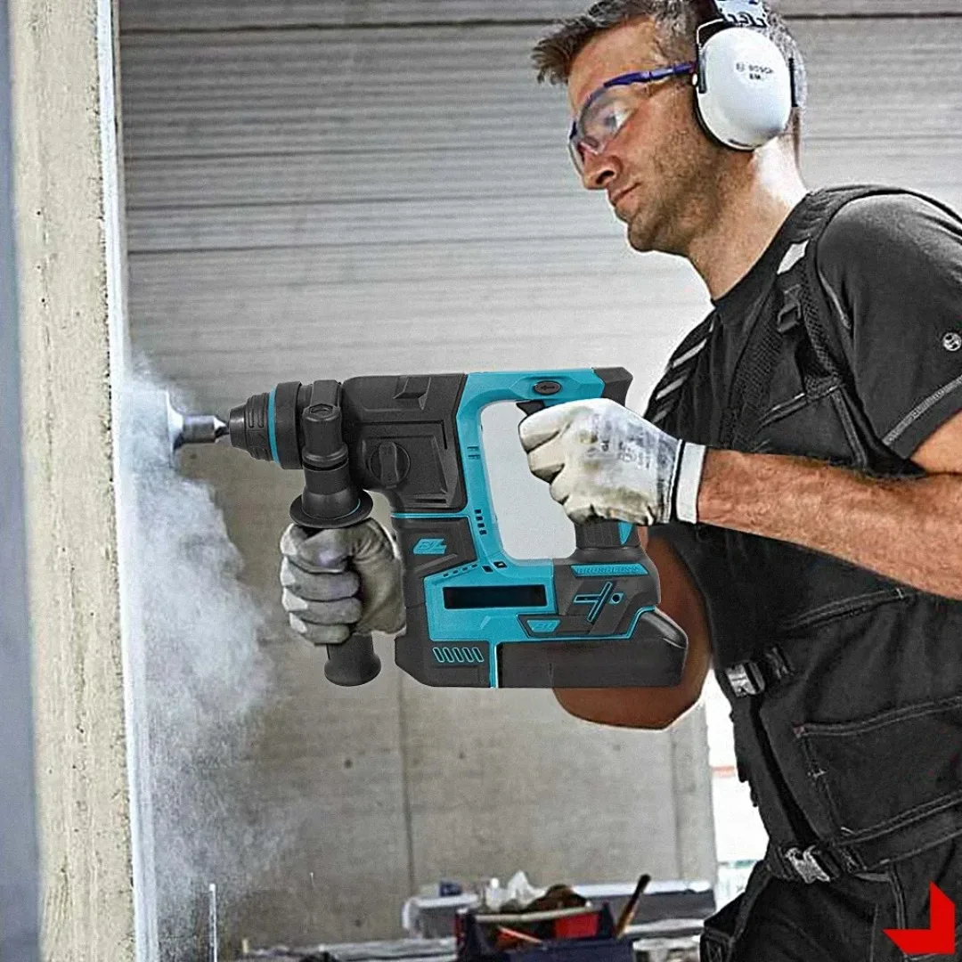 

For Makita Battery Pin 2500W 18V Brushless Electric Hammer Drill Portable Rechargeable Lightweight Impact Drilling Power Tools