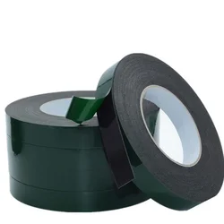 PE Foam Double-sided Tape Green Film Black Foam Fixed and Pasted Without Marks 10m Length 1mm Thick Cheap Free Shipping