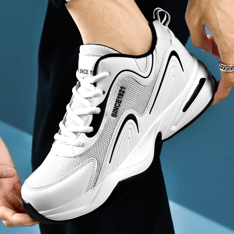 

Men's shoes 2025 new spring and autumn sports shoes, durable and lightweight running shoes, breathable for teenagers, middle sch