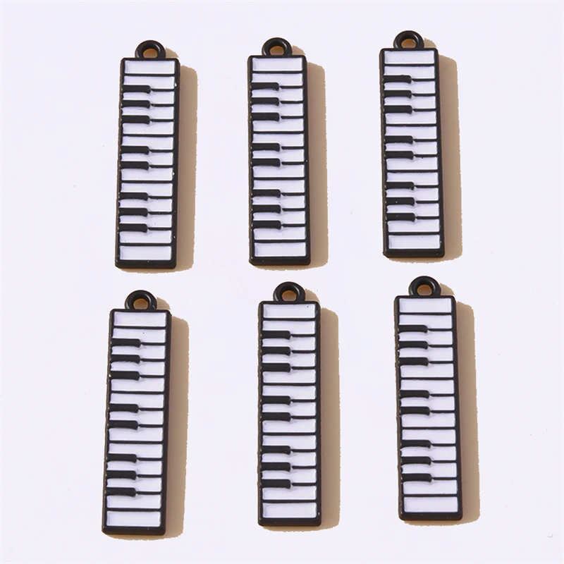 

Duarte 20Pcs/Lot Cute Enamel Musical Piano Charms Pendants for Jewelry Making Necklaces Earrings Keychain DIY Crafts Accessories