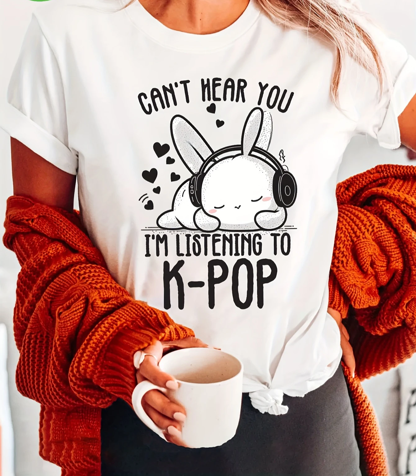 Women's Kpop Rabbit T-Shirt 
