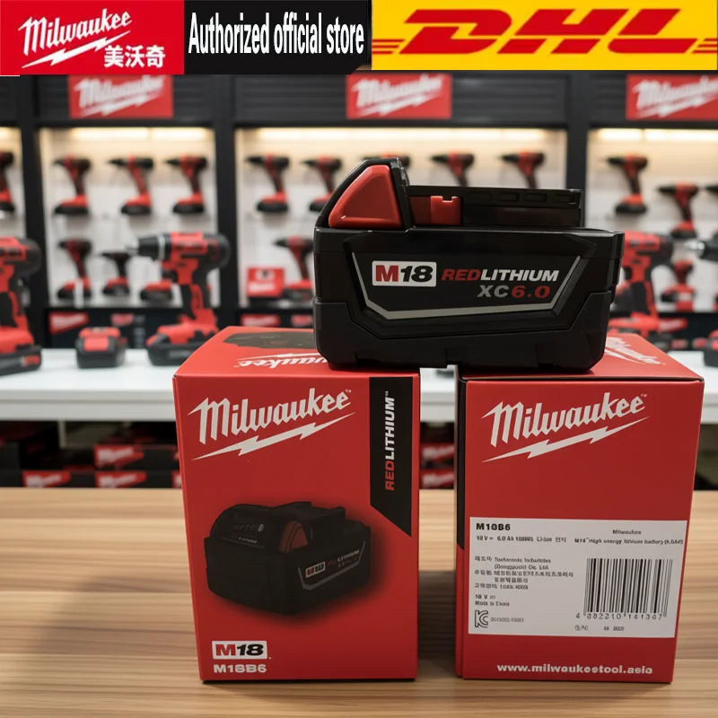 

Origina Milwaukee M18 18650 Rechargeable Lithium Ion Batteries ,Replacement Milwaukee 48-11-1815 48-11-1850 48-11-1860 Z50 Tool