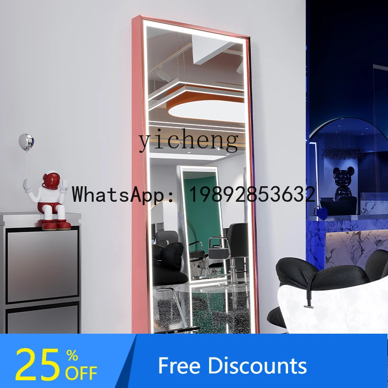 

hair salon mirror table full body floor large round mirror hair salon special with cabinet integrated