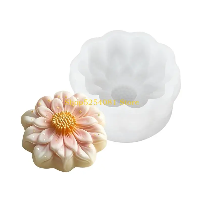 AXYC Silicone Cake Molds Elegant Peach Flower Pastries Mould For Home Bakers And Professional Cook