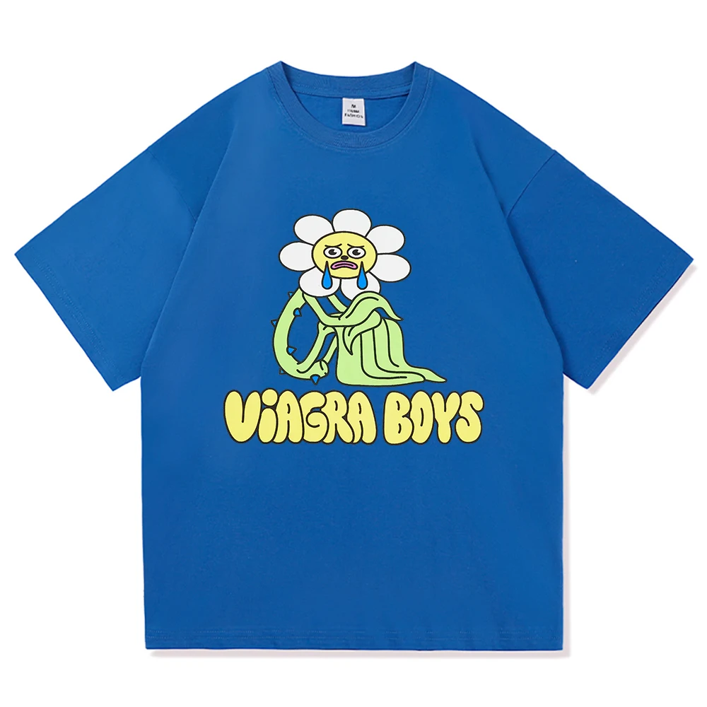 2025 ألبوم جديد الفياجرا الأولاد التي شيرت الفياجرا الأولاد الرجال_النساء الملابس الرجعية Harajuku ملابس عالية الجودة القطن بلايز هدايا اليوم