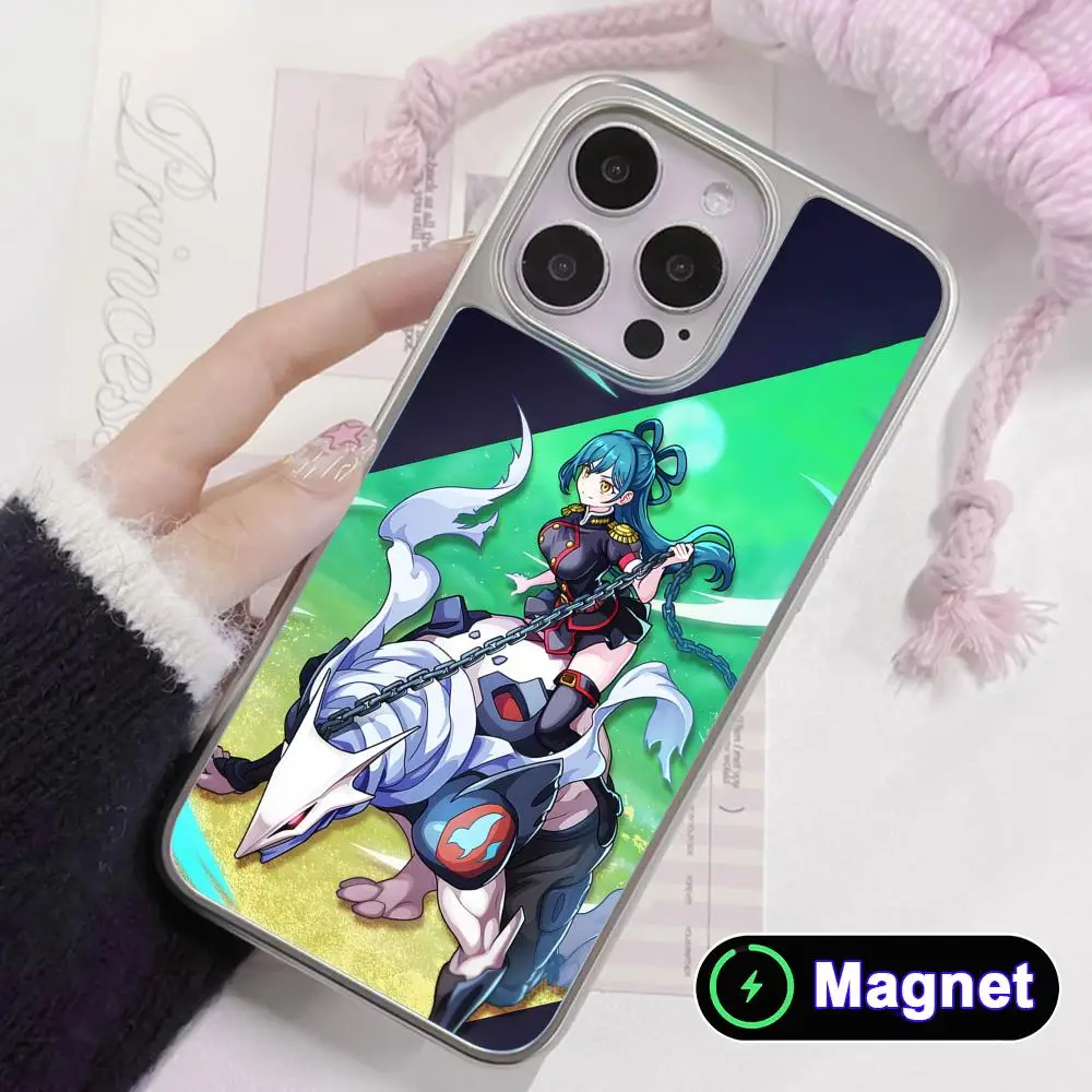 

Mato seihei no slave Himari Silver Plating Magsafe Mobile Phone Case for iPhone 17 16 15 14 13 12 11 Air Pro Max Plus Colorful
