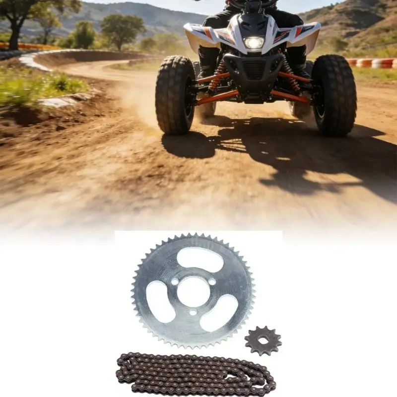 

02DE Replacement Gear And Chain Set For Cart With 55T Rear 12T Front 146 Associations