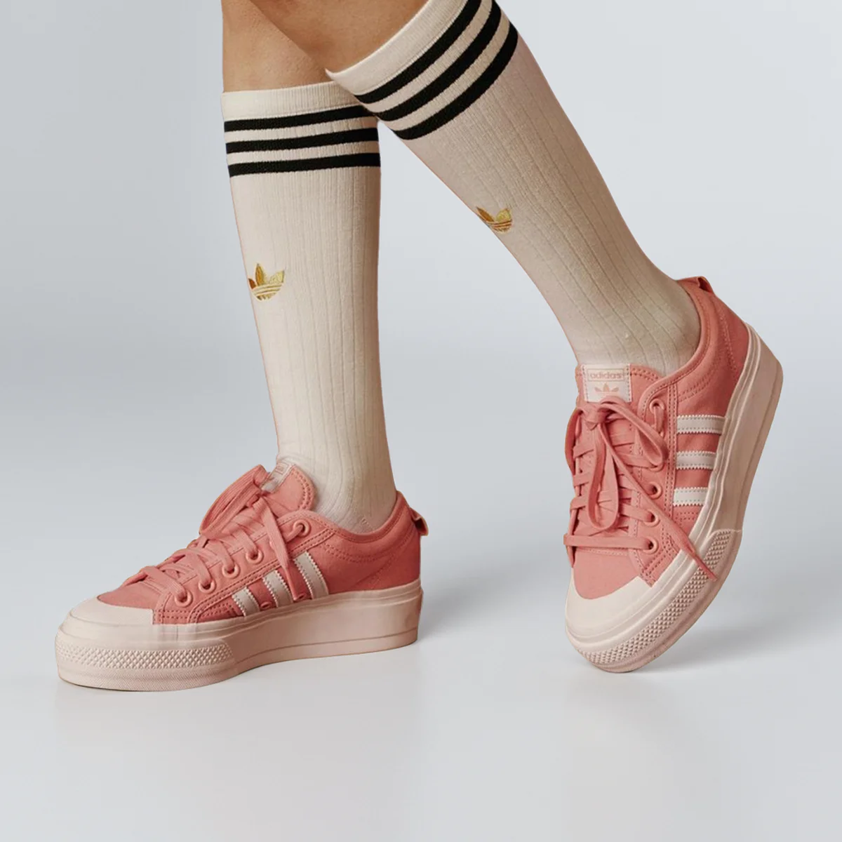 

Adidas натуральная клеверная мужская и женская модная и модная спортивная обувь на толстой подошве JQ9149