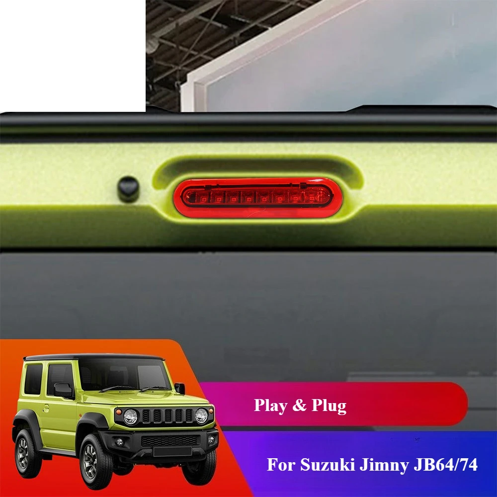 

Для Suzuki Jimny JB64/74 2019-2023 Автомобильный светодиодный высокий стоп-сигнал, установка без потерь, задний задний фонарь, центр высокого уровня, третий свет