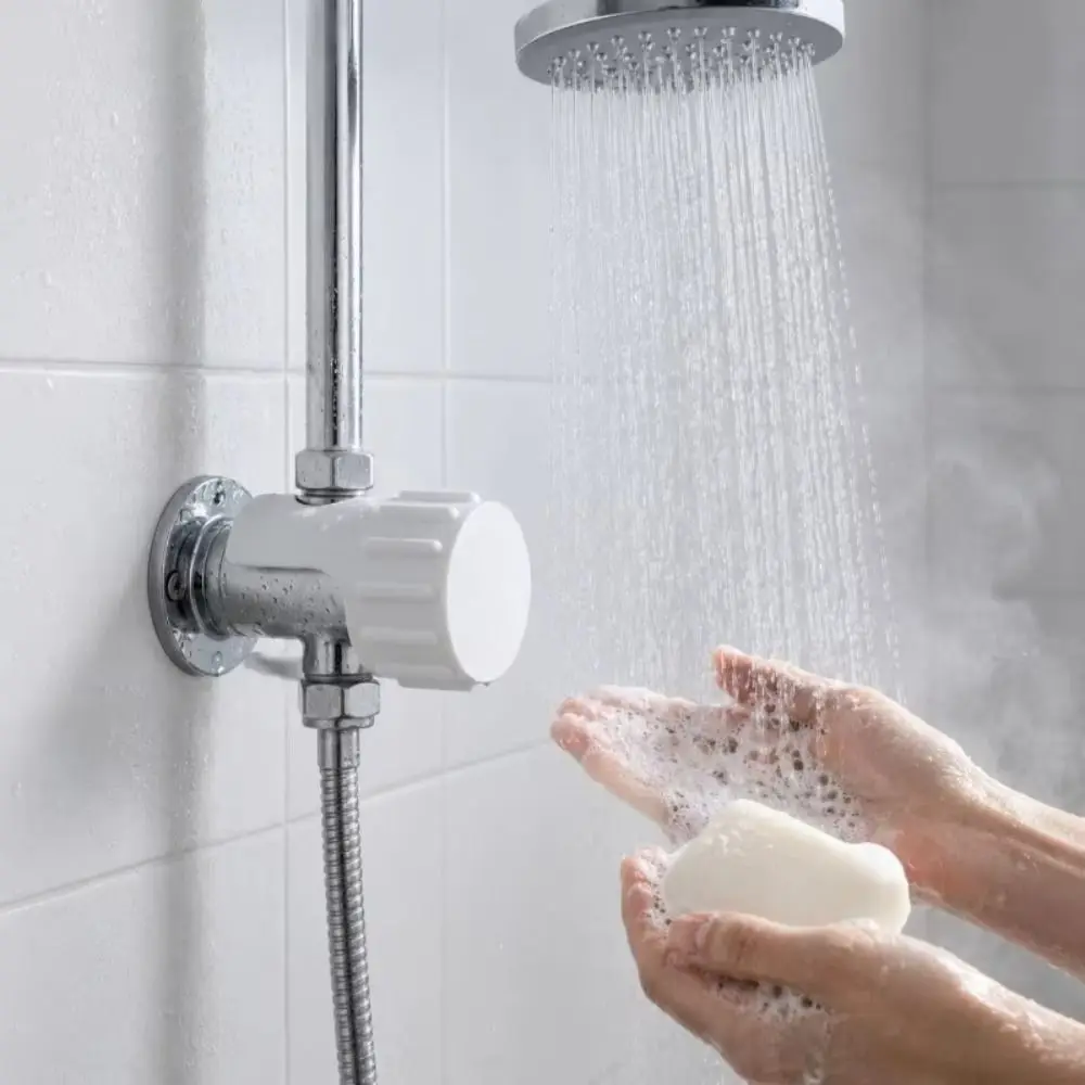PLA Shower Timer Button Holder 3D Printing Simple Water Control Button Holder Waterproof Gym Shower Switch School Dormitory