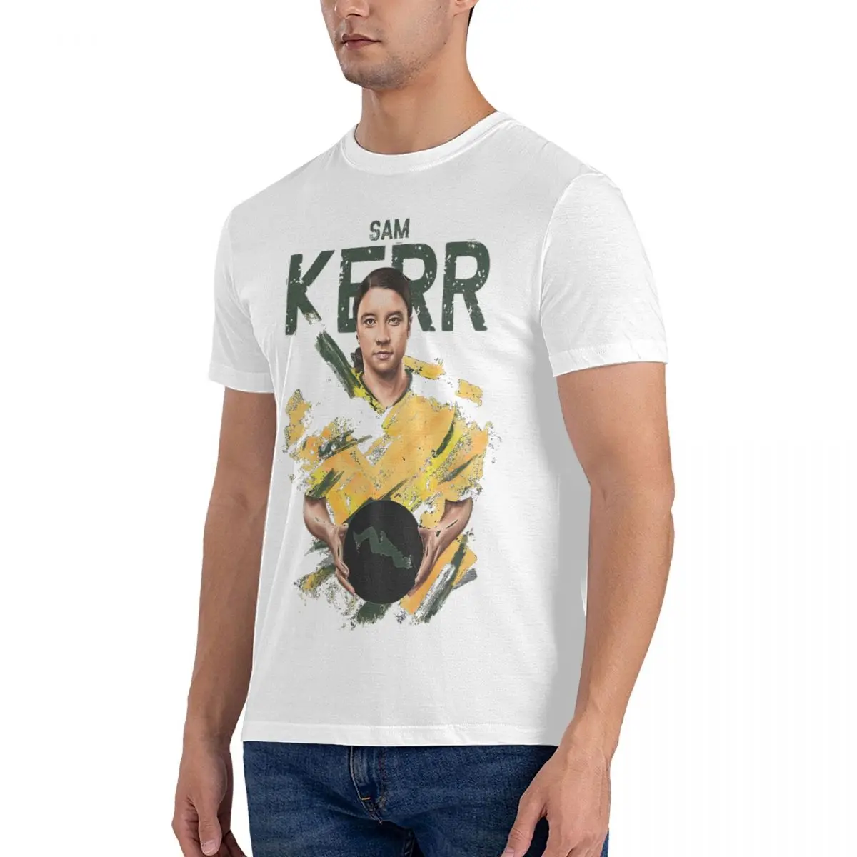 Men BACKFLIP SUPER BOOM T Shirt Sam Kerr Pure Cotton Clothes Cool Short Sleeve Round Neck Tee Shirt Classic T-Shirt