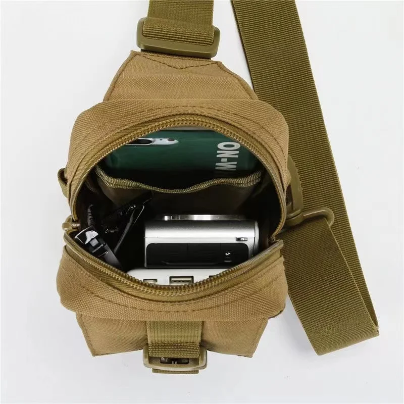 Męskie wielofunkcyjne torba na klatkę piersiowa Crossbody torba Outdoor Tactical Travel torba ze sznurkiem Pack płócienna torba na ramię dla mężczyzn torba listonoszka