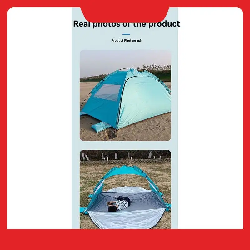 Sunscreen Rainproof Wind Resistant Outdoor Tent Camping Shelter 200X150x120cm Multi-Purpose Beach Use