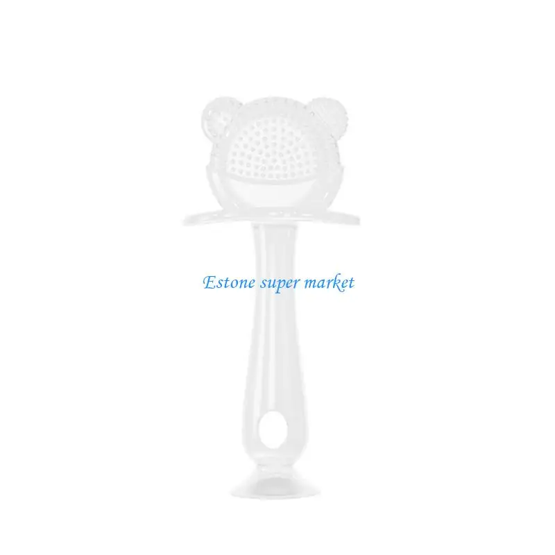 

090B Newborn Molar Chewing Toy Bear Teething Baby Soothing Teether for Kid Toddlers Newborn Teething PainRelief Toy