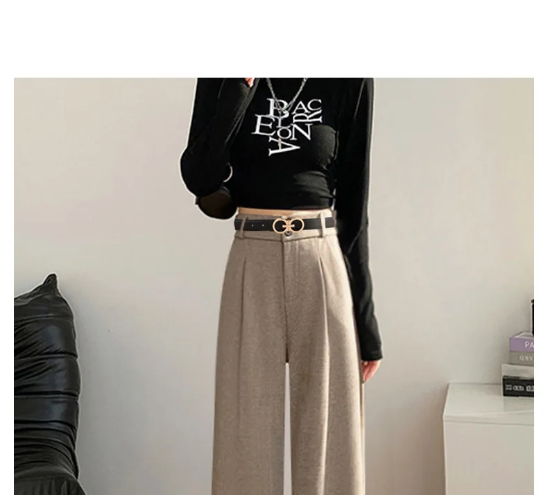 Neuer Stilvoller Glatter Schnallen-Ledergürtel für Damen, Koreanischer Stil Eleganter Vielseitiger Trendiger Premium-Rindsleder-Hosengürtel – Detail 8
