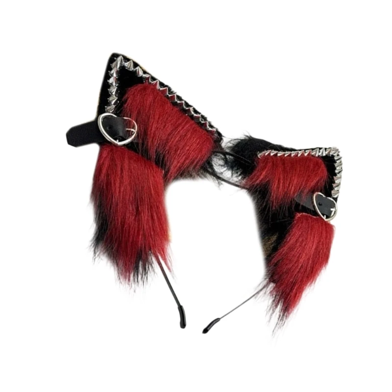 Chats renards oreilles loup bandeau Cosplay accessoires pour cheveux oreilles d'animaux cerceau cheveux