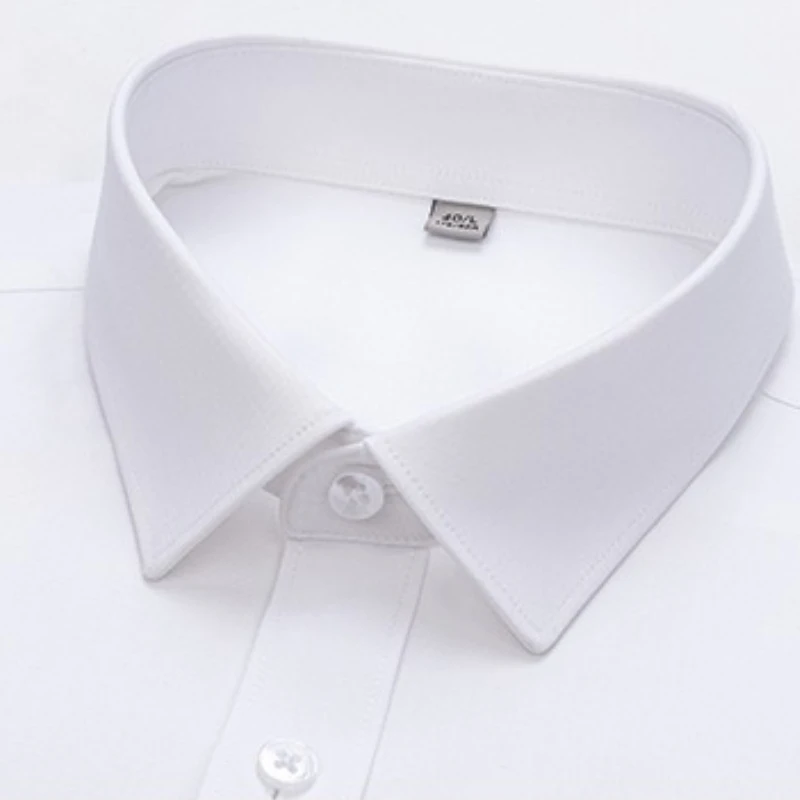 8XL Mugwort Fiber Work Man Shirt Long Sleeve & short sleeves White Shirt for Man Long Sleeve Business Casual Office Soft Cozy