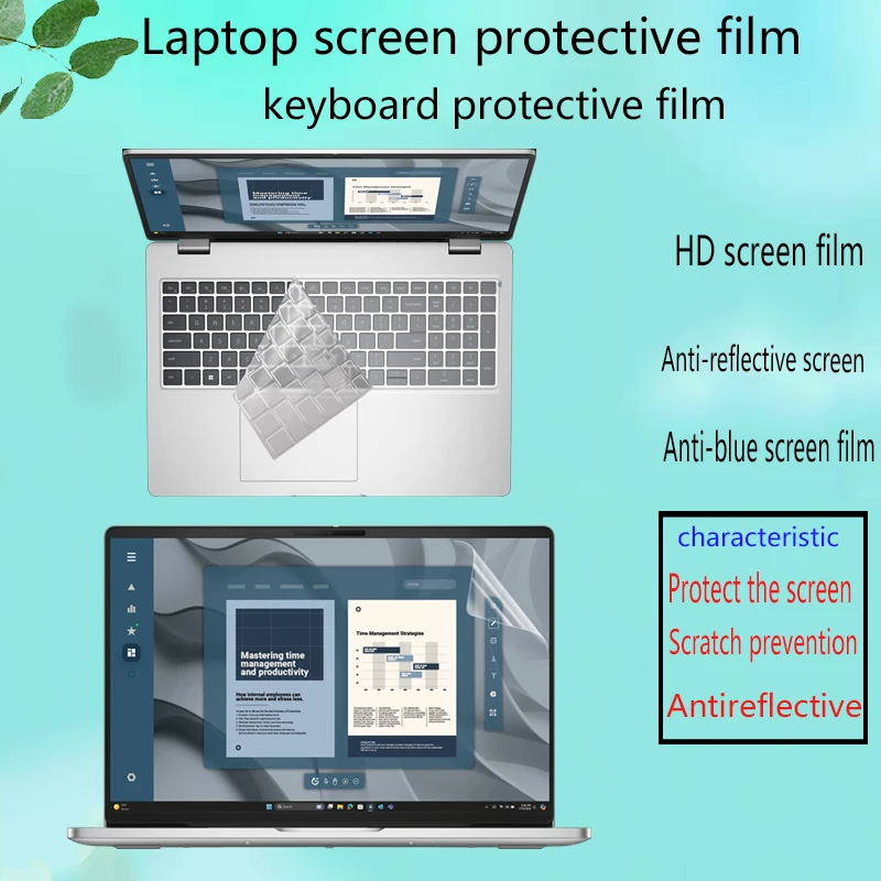 ل 16 بوصة ديل برو 16 PC16250 PC16255 شاشة الكمبيوتر المحمول فيلم عالية الوضوح عرض طبقة رقيقة واقية لوحة المفاتيح