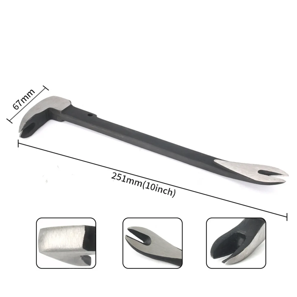 

Multi Flat Crowbar Nail Puller Set DIY Projects 45 Manganese Steel Ergonomic Design Professional Results 10inch