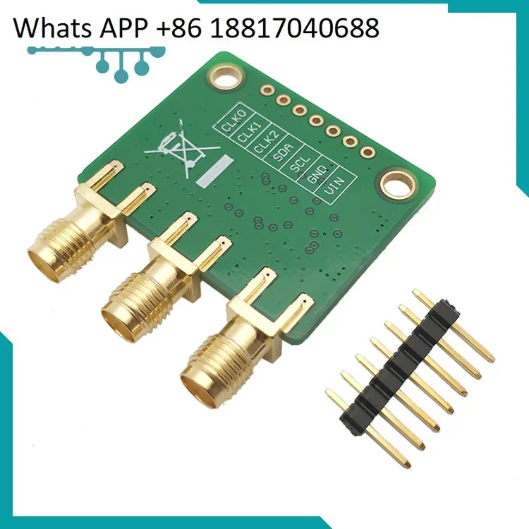 Si5351A 3-channel clock signal generator module 8KHz-160MHz (4-layer PCB)