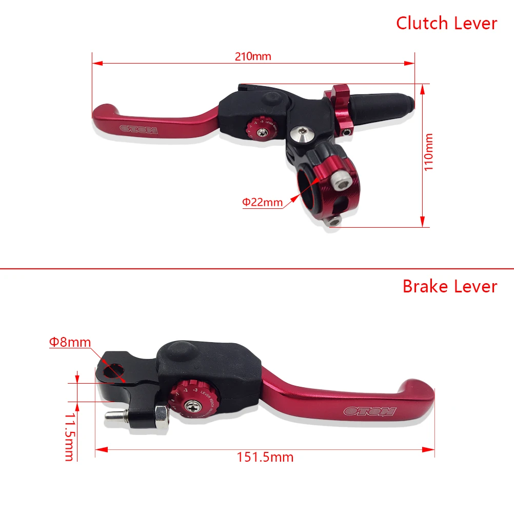 Motorcycle CNC Aluminum 360 Degrees Folding Extendable Universal Brake Clutch Levers For CRF YZF KXL RM KTM KAYO T4 NC250 CB250