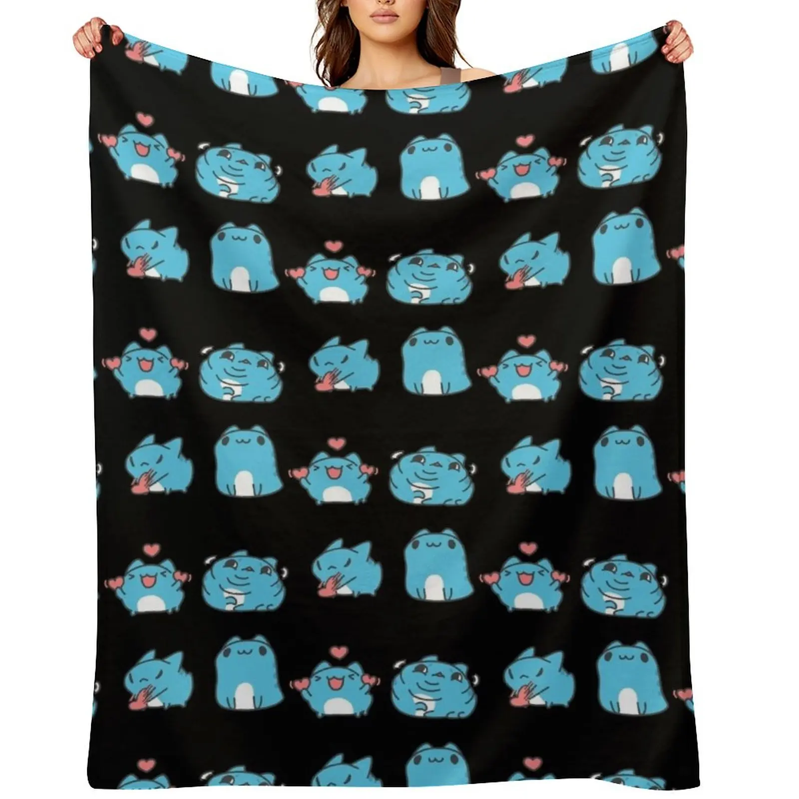 

Bugcat Capoo Throw Blanket for winter Decoratives Comforter Blankets