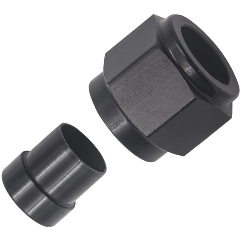 AN4 AN6 AN8 AN10 AN12 Aluminum Tube Nut and Sleeve Fitting Kit for Brake Fuel Line Installation in For Cars with Secure Flare