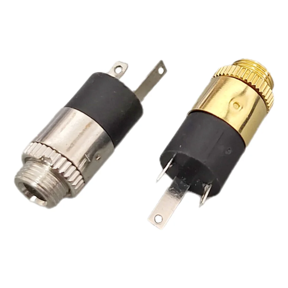 10 Uds PJ-392 conector Jack de Audio de 3,5mm poste de 3 pines tipo soldadura estéreo tuerca montaje en Panel 3,5mm TRS conector hembra para auriculares