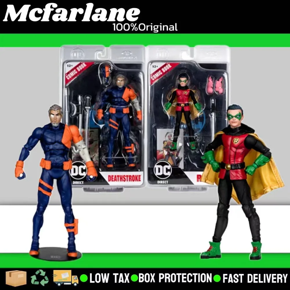 Macfarlane DCPage Puncher Rebirth Death Knell Damian Robin 1/12 Handmade Movable Character Animation Collection Model Toy Gift