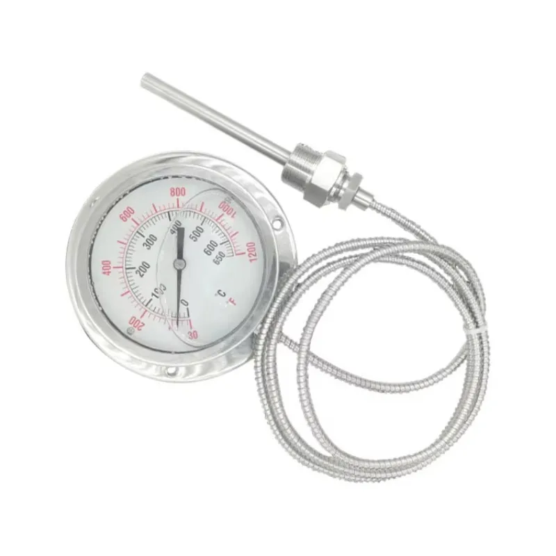 High Quality Stainless Steel Liquid Filled Temperature Gauge Pressure Thermometer with Capillary Tube Capillary Thermometer