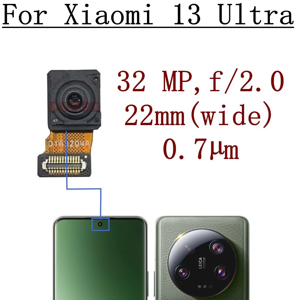 For Xiaomi 13 Ultra Mi13 Ultra Rear Cameras Set Back Facing Main Telephoto Ultra Wide-angle Front Selfie Camera