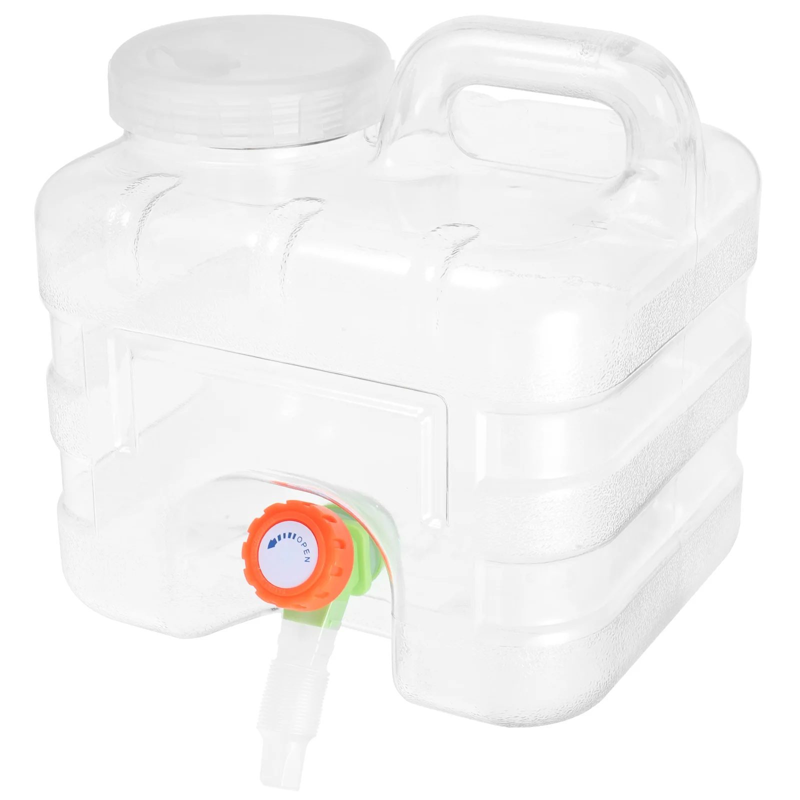 

Water Container Bucket Tap Transparent Water Container for Camping Travel BBQ Portable Storage Outdoor
